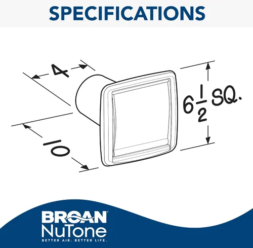 Vista 7 de Broan-NuTone WVK2A - Kit de conductos de pared flexible para ventiladores de ventilación, kit de conductos de 9 piezas, 4 pulgadas