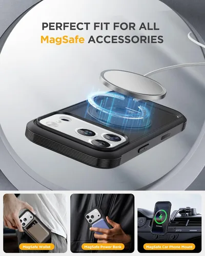 Vista 140 de Miracase Serie de vidrio para iPhone 11 de 6.1 pulgadas, funda protectora de cuerpo completo resistente mejorada con protector de pantalla de vidrio