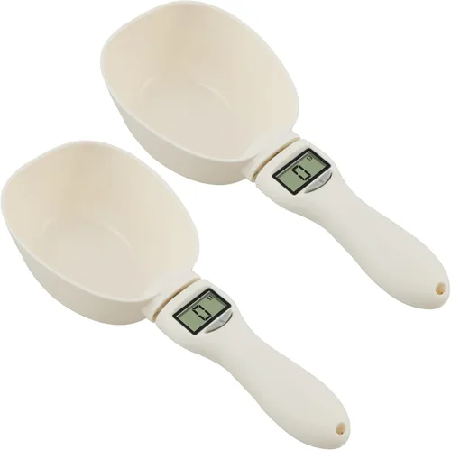 Vista 8 de Cuchara medidora digital, cuchara medidora electrónica 4 en 1 con pantalla LED y mango extraíble, báscula de alimentos para hornear, báscula