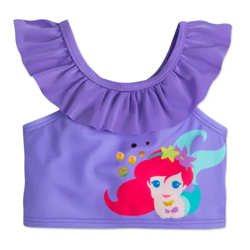 Vista 2 de Disney Ariel - Traje de baño de dos piezas para bebé, la sirenita, talla 12-18 meses