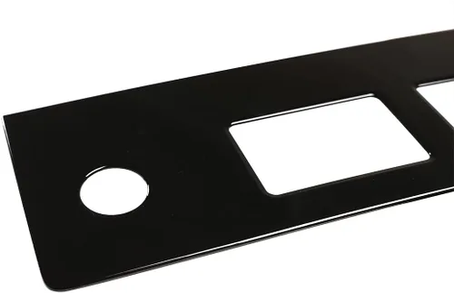 Vista 5 de YIWANG LHD para Land Rover Discovery 5 2021-2022 ABS Panel de engranajes de control central del coche decorativo Marcos Cubiertas etiqueta engomada
