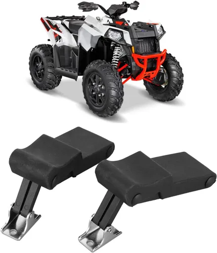 Vista 4 de 2 piezas de pestillo de goma para estante de almacenamiento delantero Compatible con Polaris Sportsman 450 570 850 Touring ETX 7081927 Negro