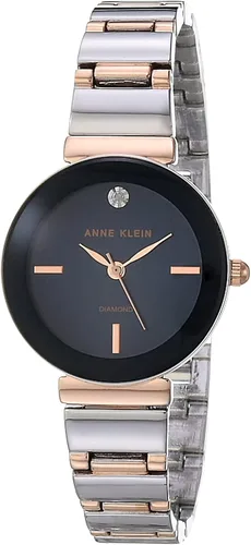 Vista 14 de Anne Klein Reloj de pulsera con esfera de diamante genuino para mujer