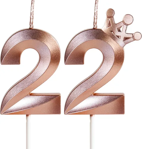 Vista 75 de Velas de cumpleaños número 10 para pastel, velas de oro rosa número 10 con corona, diseño 3D, decoración de pastel de cumpleaños para niñas