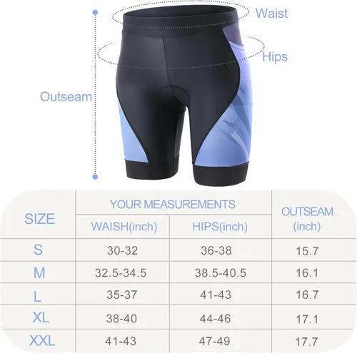 Vista 5 de Aeike 4D Padded Seat Cushion Cycling Shorts Breathable Quick-Drying Shockproof Elastic Bike Shorts for Women