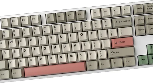 Vista 4 de Fogruaden Juego de teclas PBT, teclas personalizadas de perfil cereza para teclas de teclado mecánico (9009)