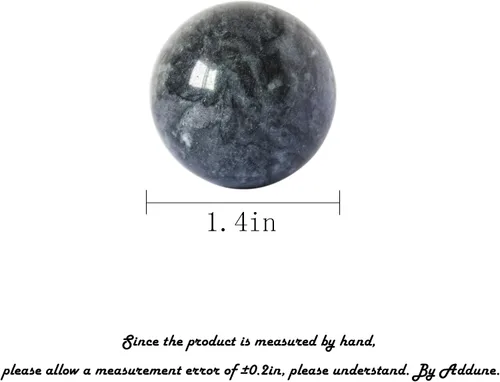 Vista 3 de Bolas de Baoding chinas, color gris oscuro, para ejercicio de salud, bolas de mano para el estrés, bolas de mármol para medicina china natural