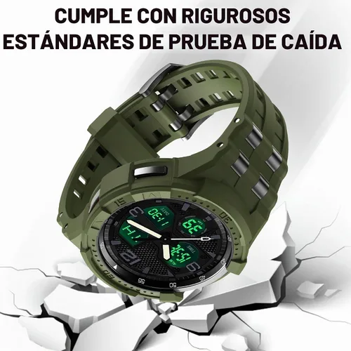 Vista 4 de Correa compatible con Samsung Galaxy Watch 6 Classic de 1.850 in, funda resistente de una pieza con correa (2023)