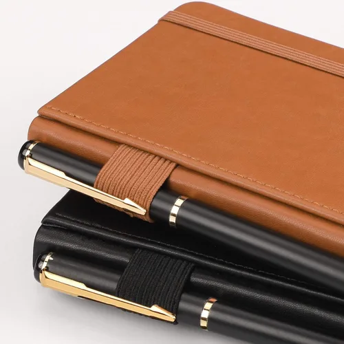 Vista 5 de RETTACY Cuaderno de bolsillo, paquete de 2, 160 páginas rayadas numeradas por paquete, tamaño pequeño A6 (3.5 x 5.5 pulgadas), para trabajo, diario