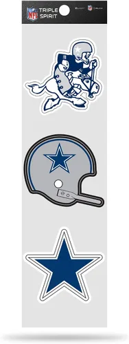 Vista 22 de Rico Industries Juego de calcomanías retro de fútbol americano de la NFL