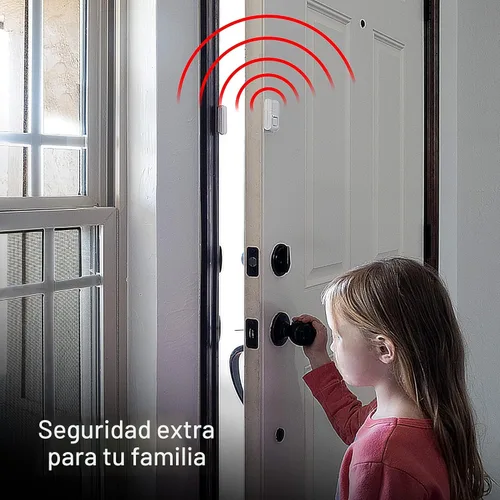 Vista 5 de UltraPro - Alarma de seguridad personal para ventanas y puertas, paquete de 2, timbre inalámbrico