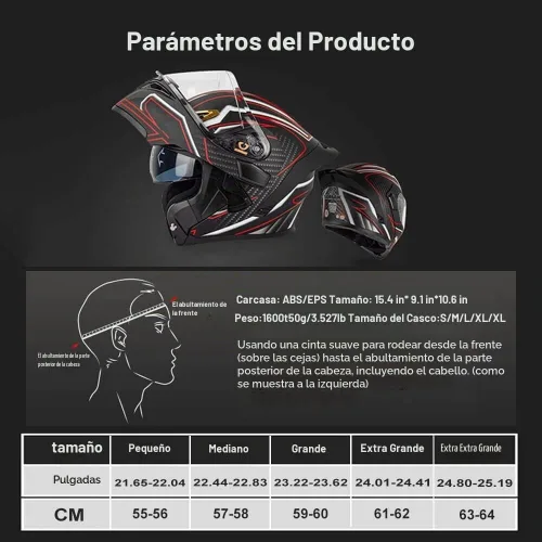 Vista 6 de AAREG - Casco de motocicleta con bluetooth, visera frontal abatible aprobada por DOT/ECE, viseras antivaho duales, para adultos, hombres, mujeres