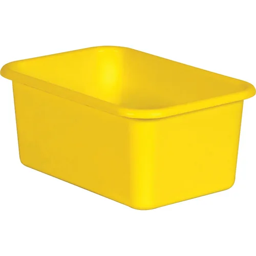 Vista 2 de Teacher Created Resources Cubo de plástico pequeño amarillo, paquete de 6