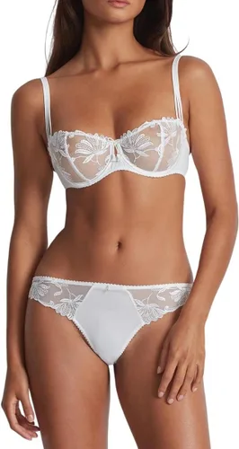 Vista 3 de Aubade Sujetador de media copa Lovessence para mujer, blanco (Blanc)