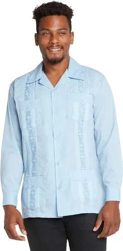 Vista 7 de 9 Crowns Essentials Guayabera - Camisa con botones para hombre