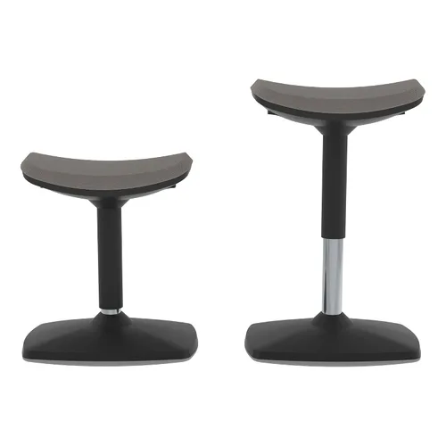 Vista 6 de Learniture Taburete de movimiento activo de altura ajustable con asiento de silla de montar - asiento flexible para aula escolar, oficina o hogar