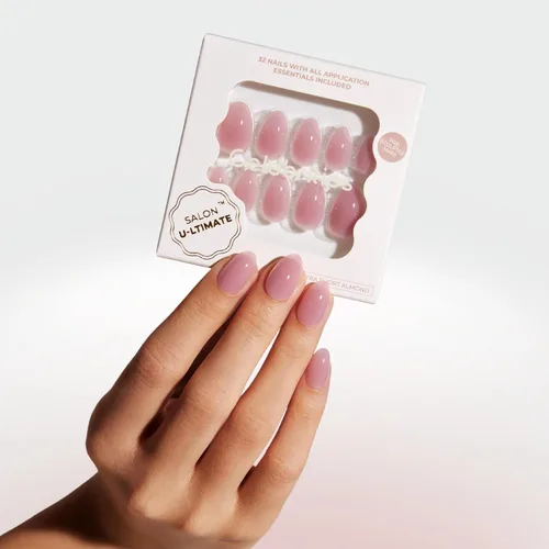 Vista 9 de Celebritips Uñas postizas a presión - Salon U-ltimate™ Bailarina, Uñas de almendra extra cortas, reutilizables 16 tamaños - Kit de 32 uñas