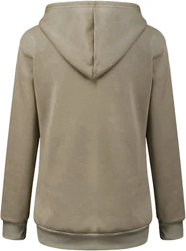 Vista 2 de PANOEGSN Sudaderas con capucha de manga larga para mujer, con bolsa de animales, chaquetas de gato, cómodas, informales, con capucha, sudaderas