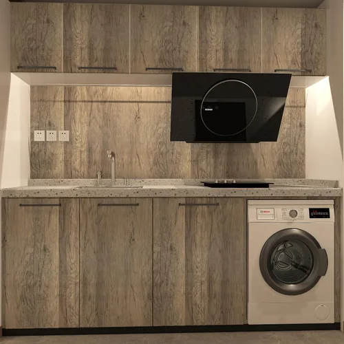 Vista 8 de Papel de contacto de grano de madera para despegar y pegar, papel tapiz de madera removible autoadhesivo, aspecto de madera sintética, rollo