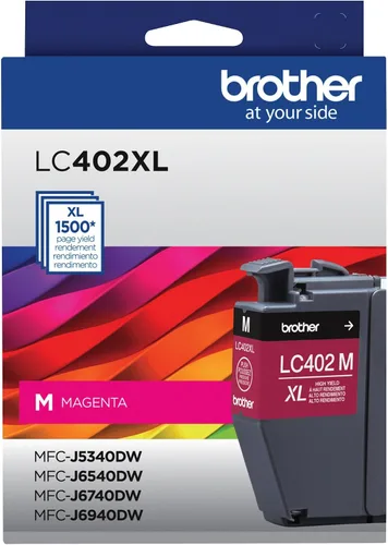Vista 8 de Brother Cartucho de tinta negro LC402BK de rendimiento estándar genuino