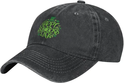 Vista 2 de Sombrero de vaquero para el día de San Patricio, unisex, clásico, ajustable, color negro