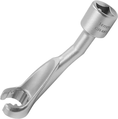 Vista 12 de Juego de 3 piezas de 14mm 17mm 19mm 1/2" Dr. Juego de tuercas de línea de combustible de inyección de carril común, 12 puntos de Juego de tuercas