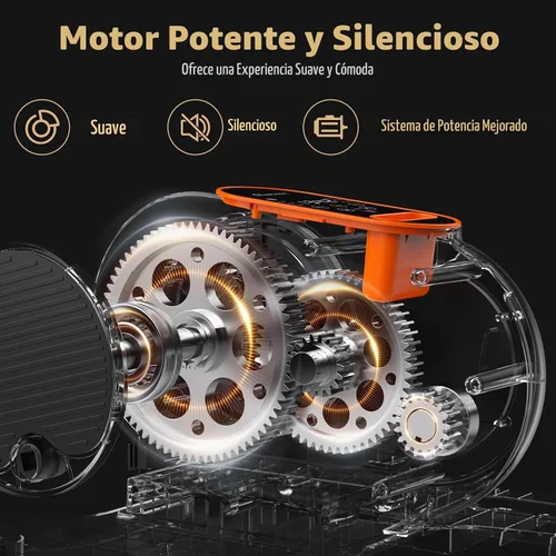 Vista 2 de ANCHEER Máquina elíptica para debajo del escritorio, ejercitador elíptico eléctrico de piernas para personas mayores con 12 velocidades y control