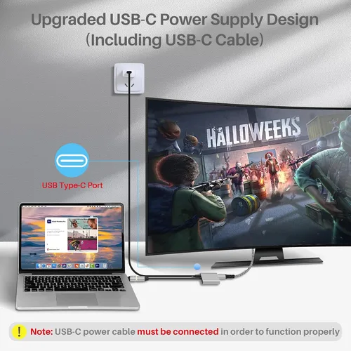 Vista 3 de Adaptador DisplayPort a DisplayPort dual (doble 4K a 60 Hz), divisor DP 1 en 2 salidas Pantalla extendida MST 1 DP macho a 2 DP hembra