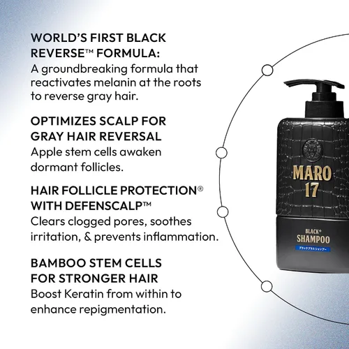 Vista 4 de MARO17 Champú Black Plus 13.8 fl oz (11.8 fl oz)