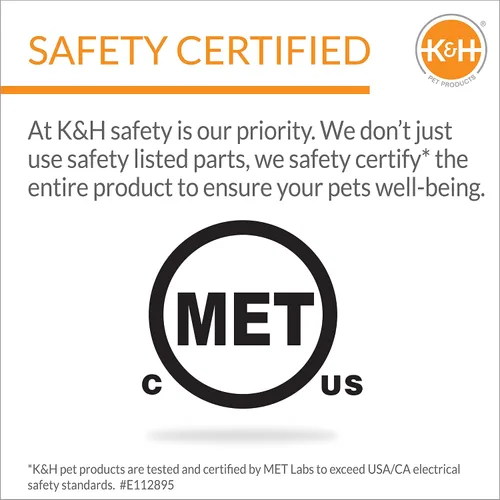 Vista 4 de K & H Manufacturing Almohadilla para animal pequeño climatizada., Bronceado