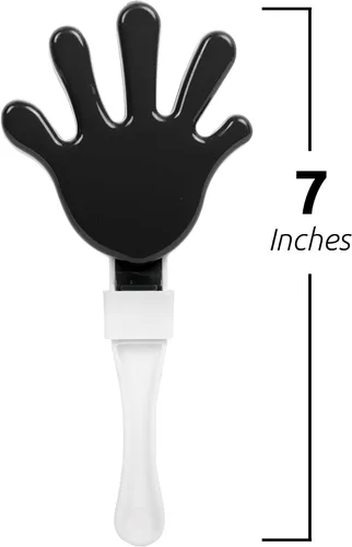 Vista 3 de Windy City Novelties Paquete de 12 mini pinzas de mano de 7 pulgadas, ruidosos de plástico para juegos deportivos, rallyes de pep, portones traseros