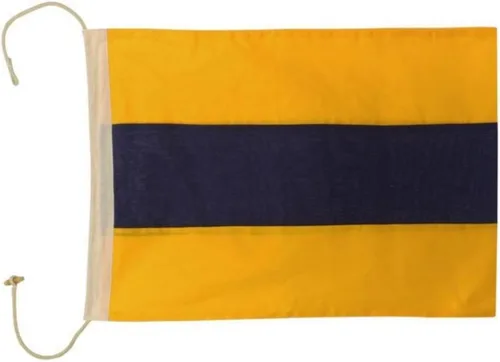 Vista 8 de Hampton Nautical Letra F Bandera de tela náutica del alfabeto, letra S