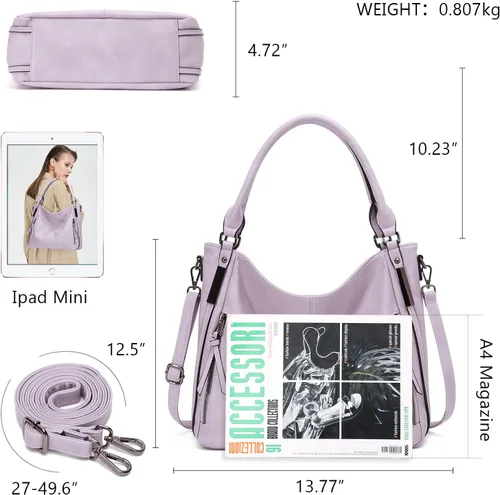 Vista 2 de Purses for Women Shoulder Handbags Hobo Bags Tote Bag