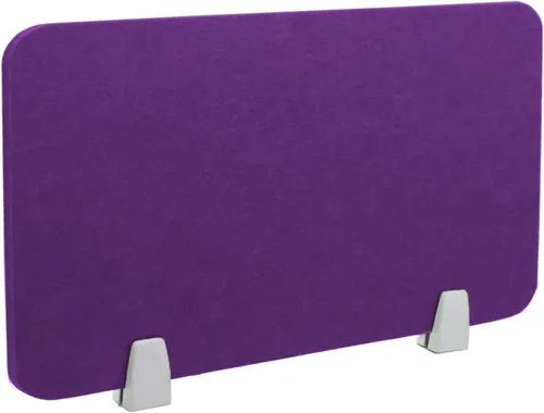 Vista 28 de Icegrey Divisor acústico de escritorio, panel de privacidad, escritorio extraíble absorbente de sonido con 2 clips para centros de llamadas de Beige