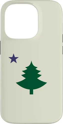 Vista 17 de Original Old Maine State Flag 1901 Pine Tree Star Case for iPhone 17