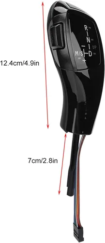 Vista 9 de KIMISS Pomo LED para palanca de cambios estilo F30, para E90 E92 E84 E89, transmisión automática, diseño LHD, palanca de cambios eléctrica
