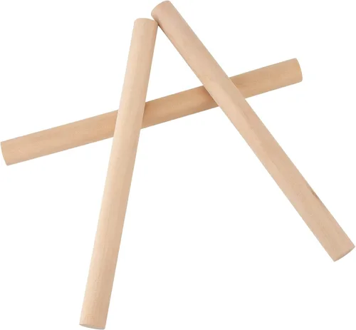 Vista 8 de 20 varillas de madera de 1 x 12 pulgadas, varillas de madera maciza sin terminar, palos de madera para manualidades