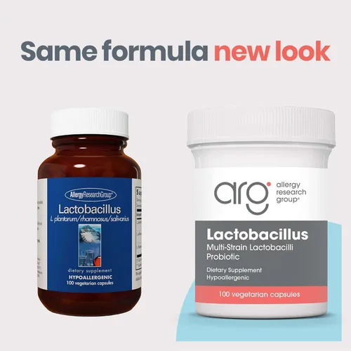 Vista 2 de Allergy Research Group Lactobacillus 100 cápsulas vegetales