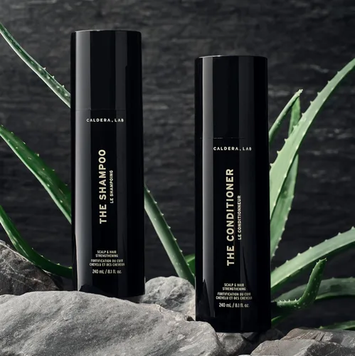 Vista 7 de Caldera + Lab The Shampoo + Conditioner Bundle Dúo de cuidado del cabello para hombres para cabello sano y más completo, limpiador