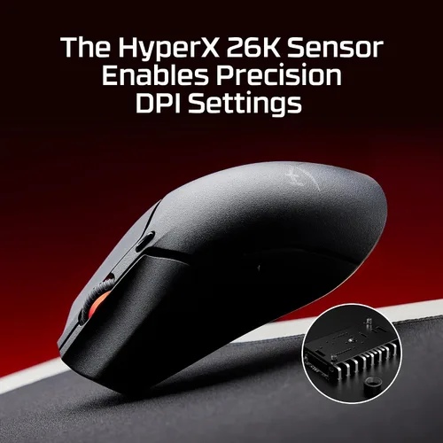 Vista 6 de HyperX Pulsefire Haste 2 Mini - Ratón inalámbrico para juegos para PC compacto y ligero Bluetooth 2.4GHz Blanco