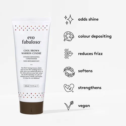 Vista 2 de Evo Fabuloso - Acondicionador de depósito de color - Acondicionador de cuidado del color para cabello teñido - Tratamiento nutritivo para cabello