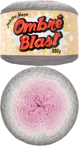 Vista 56 de JubileeYarn - Hilo Ombré Blast (7.76 oz/torta de algodón para bebé, 1 torta)