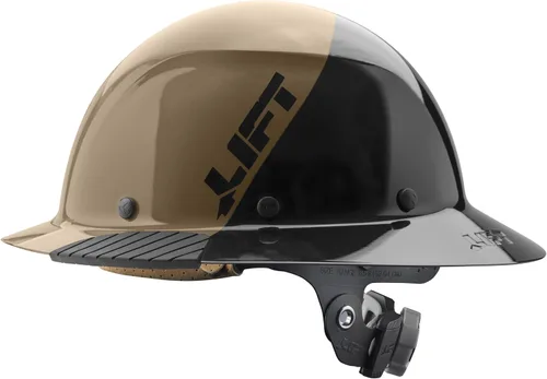 Vista 7 de Lift Dax - Casco de seguridad de ala completa de resina de fibra, suspensión de 6 puntos