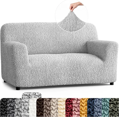 Vista 36 de PAULATO BY GA.I.CO. Funda para Silla - Funda para Sillón - Funda para Sillón - Funda de Tela Suave - Protector de Muebles Elegante de Ajuste Ceniza
