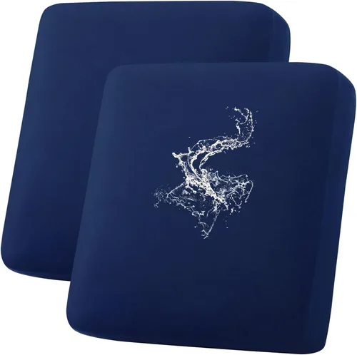 Vista 39 de hyha Fundas de cojín impermeables para sofá, funda elástica para asiento de sofá para perro, lavable, antideslizante, impermeable, fundas de cojín