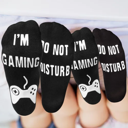 Vista 8 de Do Not Disturb Gaming Socks, Black Beanie Baseball Cap Hat Valentines Fathers Day Gamer Gifts Christmas for Men Teenage Boys