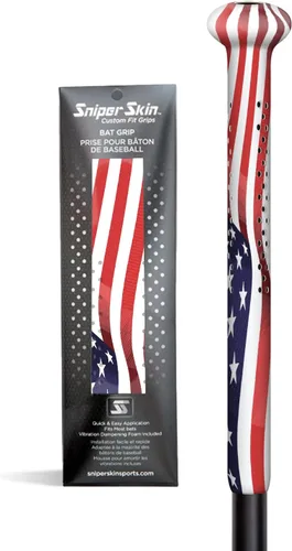 Vista 13 de SNIPER SKIN Baseball & Softball Bat Grip - Replacement Bat Grip Wrap - Easy Install, Strong, Waterproof, Tacked for Performance