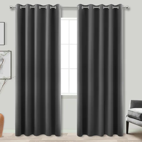 Vista 154 de KOUFALL Cortinas de Baño Aqua para Ventana, Juego de 2 Paneles Decoración Costera Cortinas Cortas Opacas para Ventana Pequeña de Cocina Puerta
