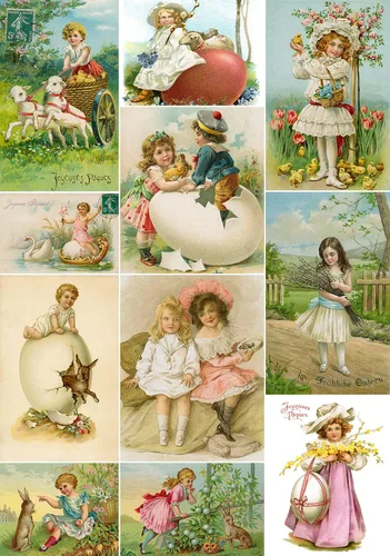 Vista 17 de Papel de arroz para decoupage A4, papel vintage para decoupage, papel vintage (Highland de Navidad - 2 hojas)
