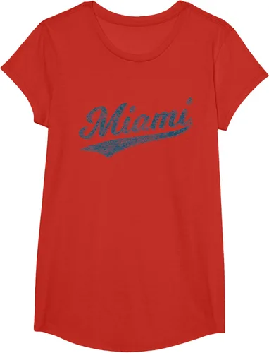 Vista 30 de Camiseta de estilo vintage de Miami Florida VARSITY SCRIPT Sports, gris, S